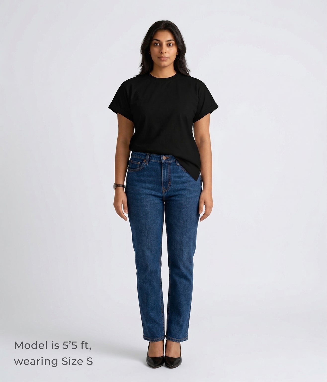 NUITO Kimono Edit top in Space Black — women's black kimono sleeve top, NUSKN bamboo supima India