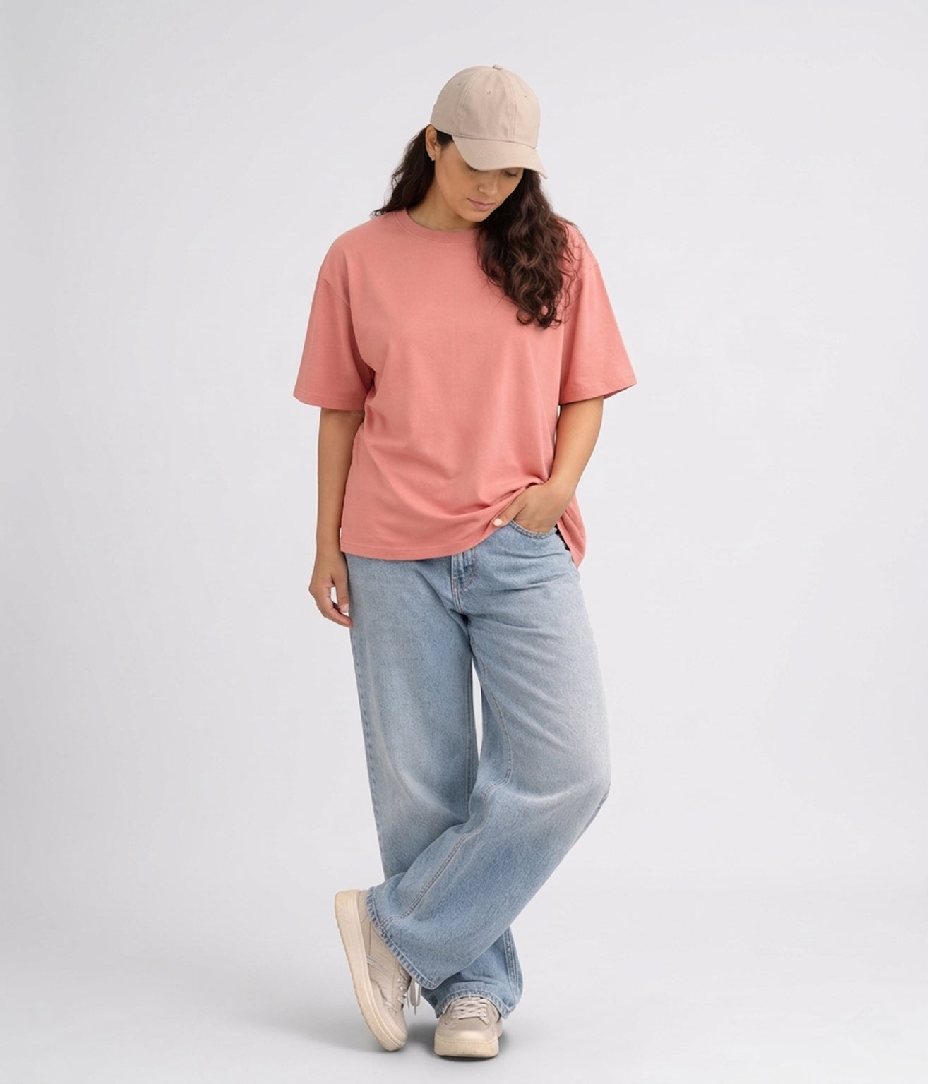 NUITO Skater Edit in Mahogany — women's drop shoulder bamboo cotton top, NUSKN fabric India