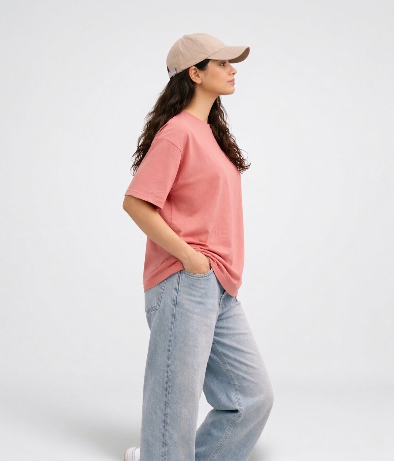 NUITO Skater Edit in Mahogany — women's drop shoulder bamboo cotton top, NUSKN fabric India