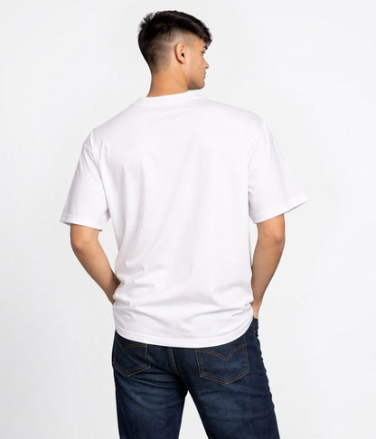 NUITO Skater Edit in Cannoli Cream — men's drop shoulder bamboo cotton tee, NUSKN 220 GSM India