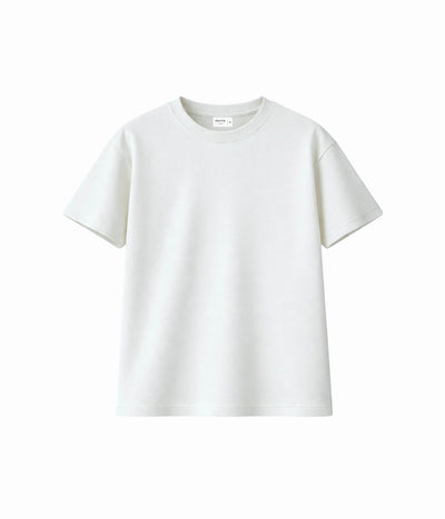 NUITO Skater Edit in Cannoli Cream — men's drop shoulder bamboo cotton tee, NUSKN 220 GSM India