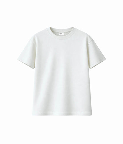 NUITO Skater Edit in Cannoli Cream — men's drop shoulder bamboo cotton tee, NUSKN 220 GSM India