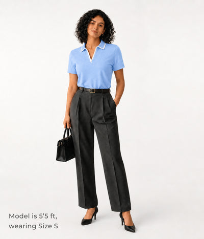 The Tencel Polo - Air Blue