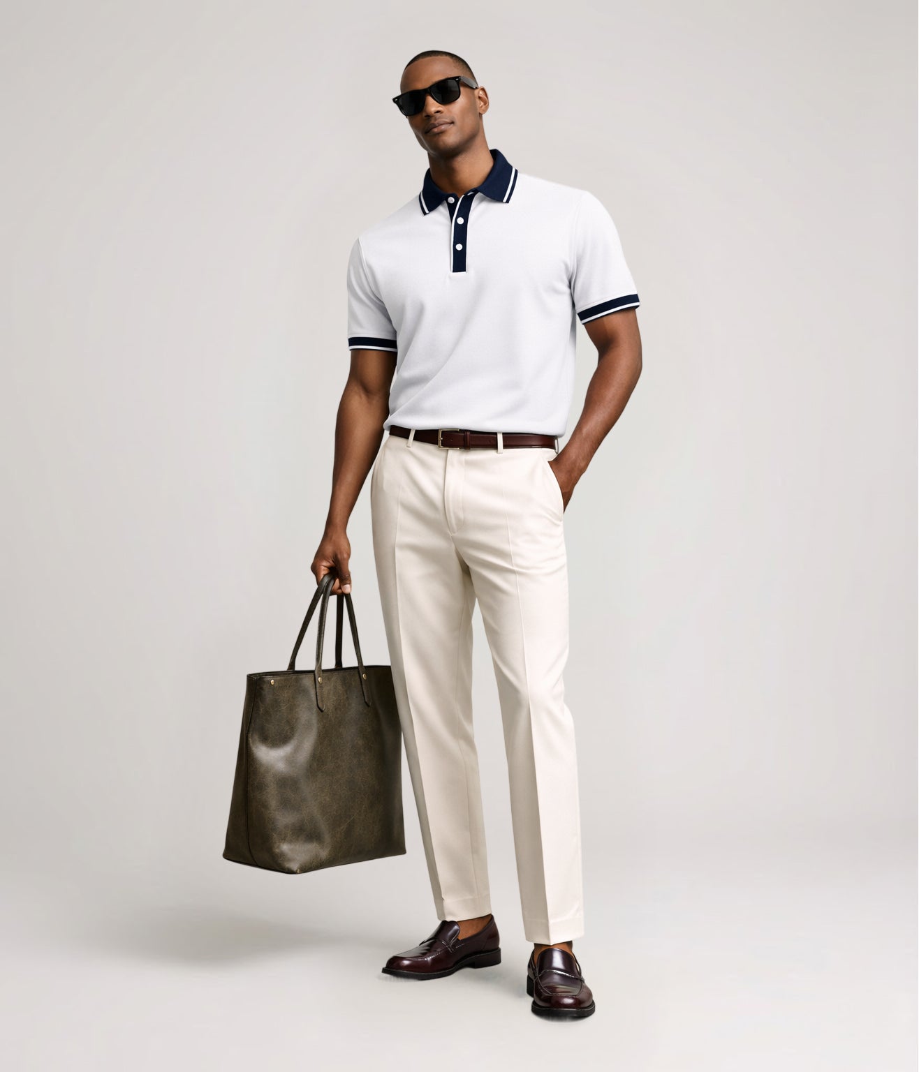 NUITO nuLUX polo in Tennis Edition — men's premium polo shirt, Tencel compact cotton India