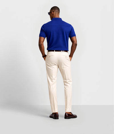 NUITO nuLUX polo in Midnight — men's dark navy premium polo shirt Tencel cotton India