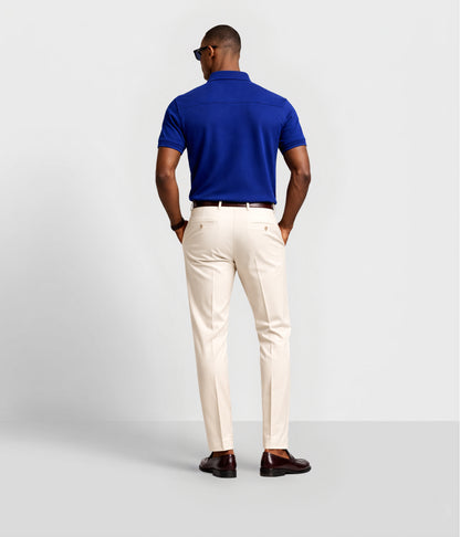 NUITO nuLUX polo in Midnight — men's dark navy premium polo shirt Tencel cotton India