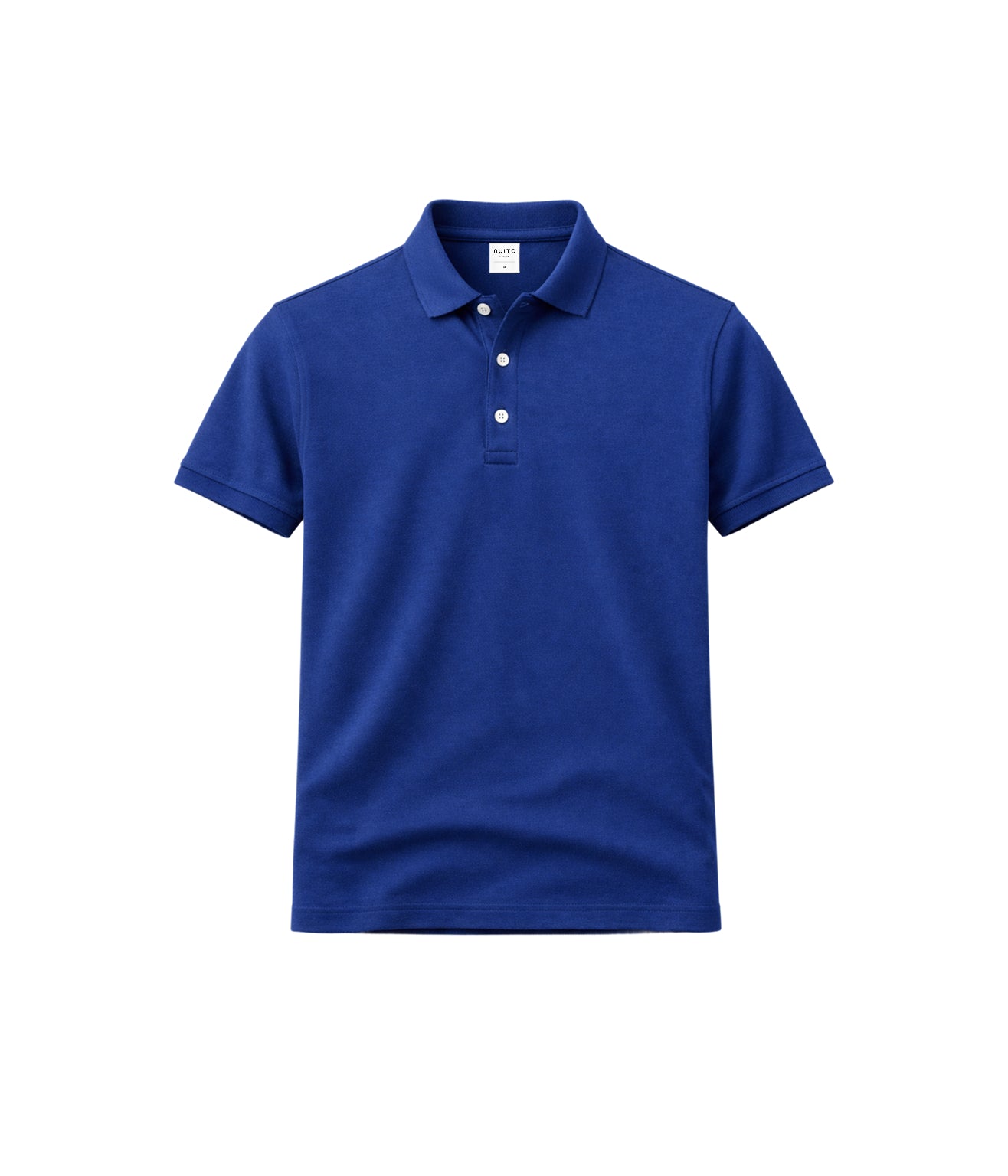 NUITO nuLUX polo in Midnight — men's dark navy premium polo shirt Tencel cotton India