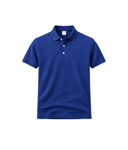 NUITO nuLUX polo in Midnight — men's dark navy premium polo shirt Tencel cotton India